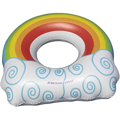 Anneau arc-en-ciel gonflable pour enfants