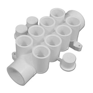 Collecteur d'eau 1½" SPIG x 1½" SLIP x (8) ¾" SLIP