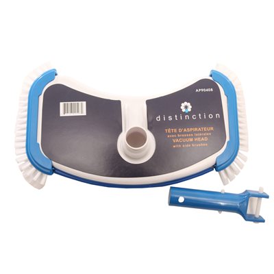 Tête d'aspirateur papillon avec brosses latérales Tête d'aspirateur papillon avec brosses latérales