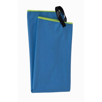 Serviette en microfibre bleue