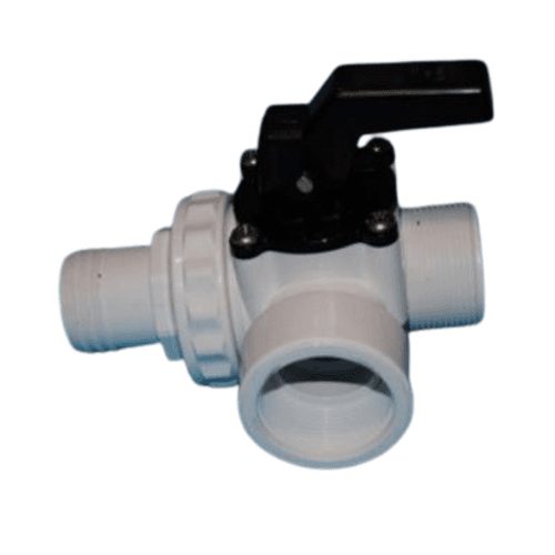 3-way-valve (bottom drain on right) 1½"